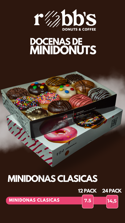 Minidonas Clásicas 24 pack